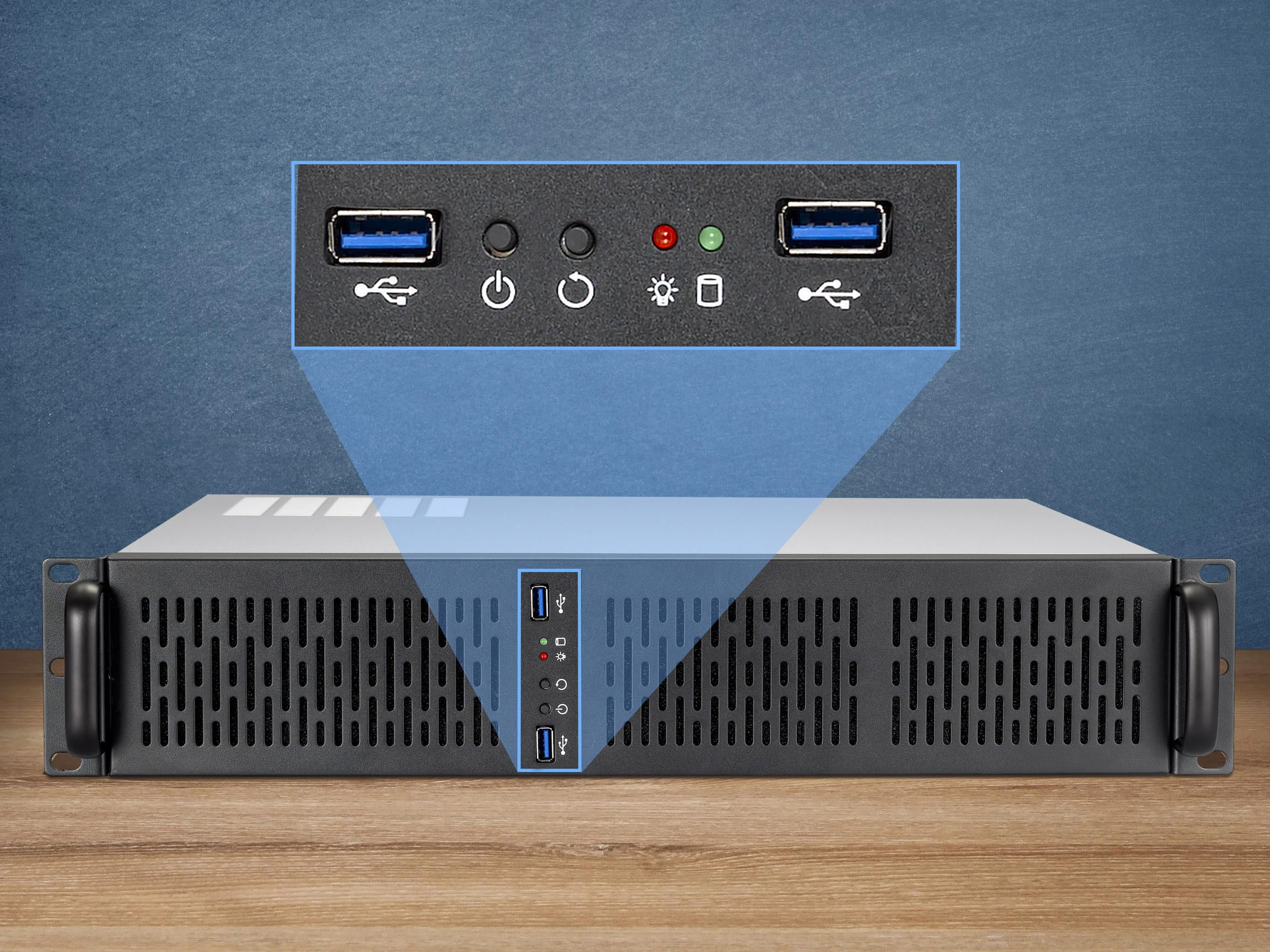 Rosewill 2U Server Chassis Rackmount Case - 4 x 3.5