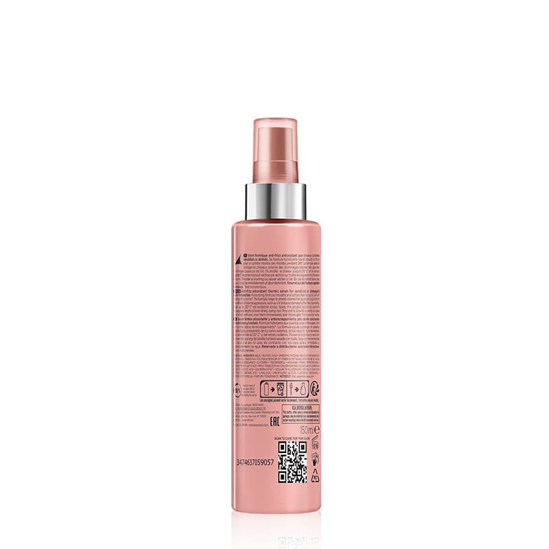 Kérastase Chroma Absolu Thermique Anti-Frizz Heat Protection Serum for Smooth, Shiny Hair - Perfect for Styling, Blowouts & Hot Tools