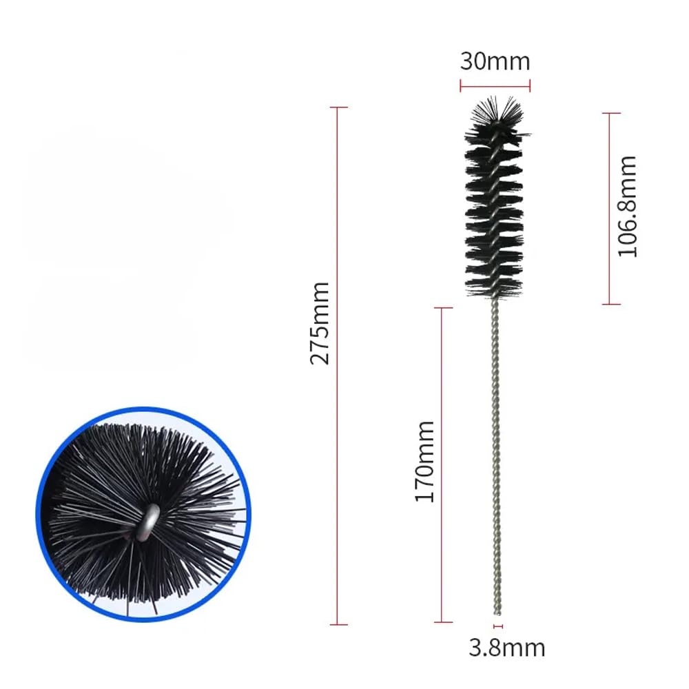 3 Pack Carburetor Cleaner Brush Kit - Long Nylon Brushes for Car Engine Air Inlet & Combustion Chamber Cleaning - Auto Maintenance Tool