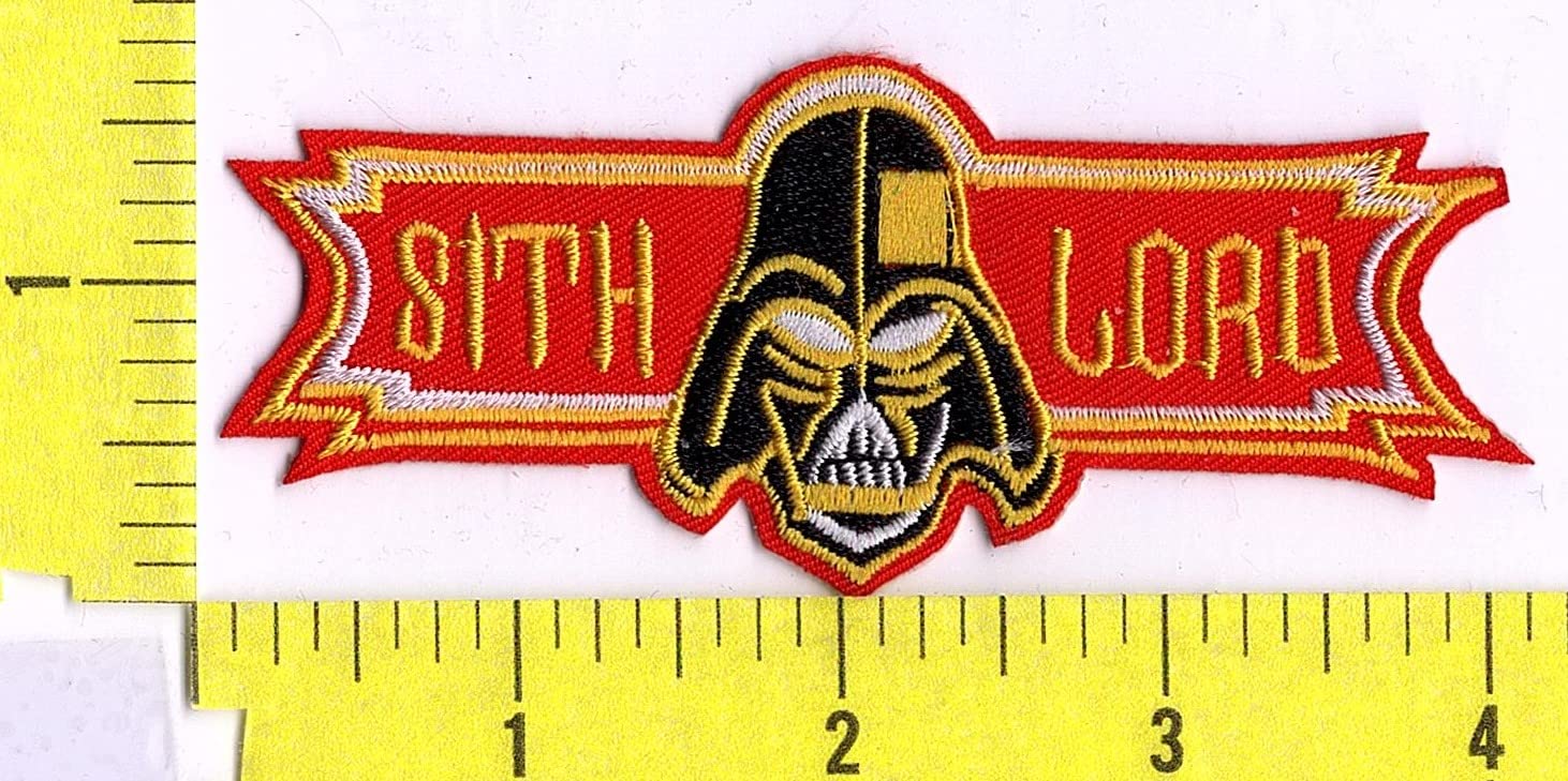 Darth Vader Sith Lord Iron on Patch for Jackets, Bags & DIY Crafts - Star Wars Costume Accessory & Sew-on Emblem for Cosplay, Jeans & Backpacks