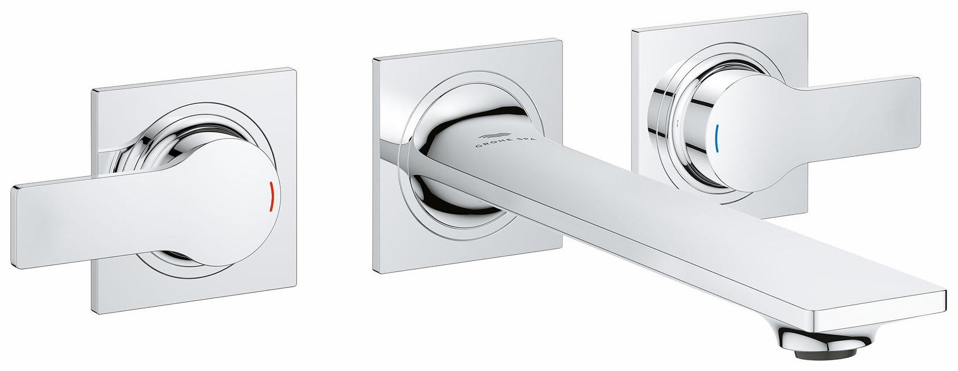 Grohe Allure 2-Handle Wall Mount Bathroom Faucet in Chrome Finish 20586001 - Perfect for Modern Bathroom Vanities and Spa-Like Showers