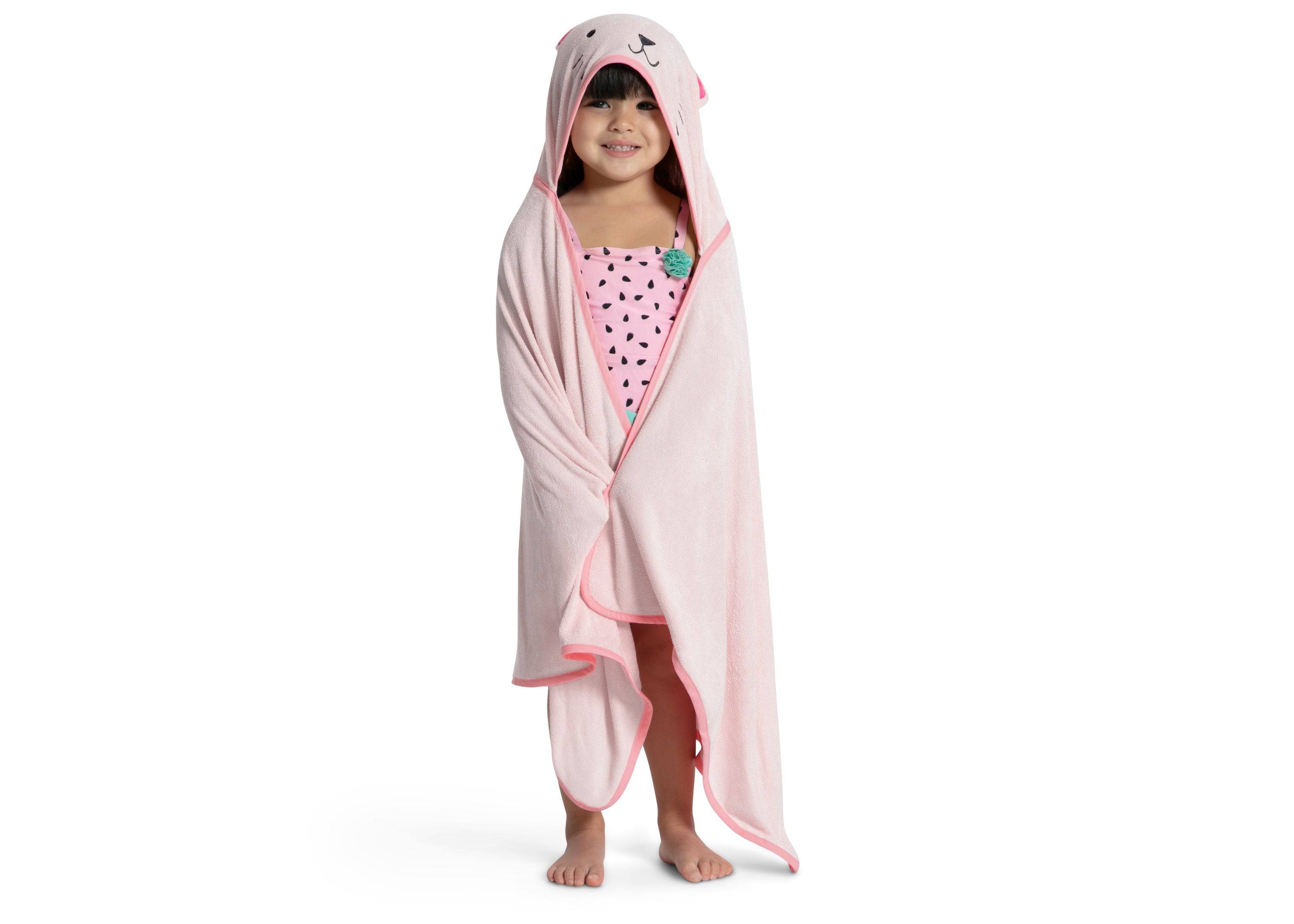 Soft Kids Hooded Bath Towel with Pockets - Absorbent Cotton Baby Towel for Boys & Girls - Perfect for Swimming, Beach, Bath Time & After Shower