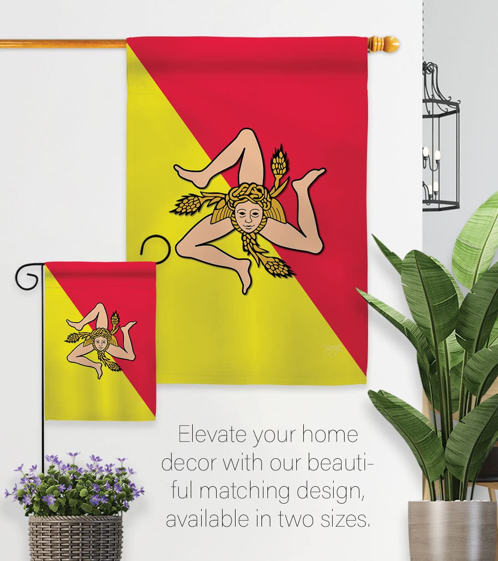 Breeze Decor House Flag - Regional, National & International Country Flags - Made in USA | Perfect for Home, Garden & Outdoor Decor