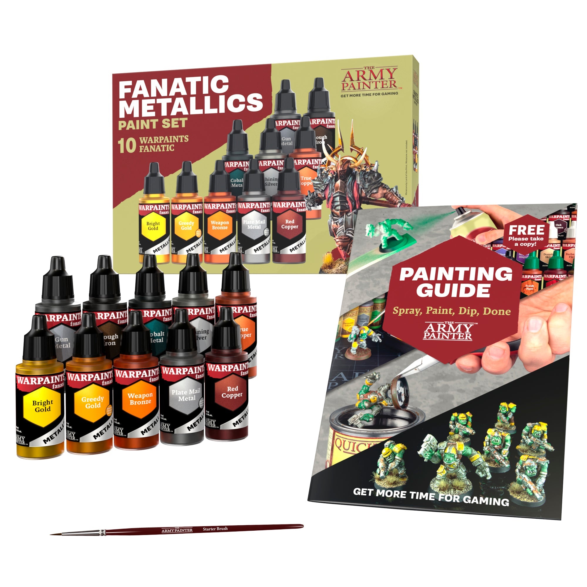 Warpaints Fanatic: Metallic Paint Set - Premium Combo for Cosplay, Fantasy & Halloween Makeup - Perfect for Professional Artists & DIY Costume Design