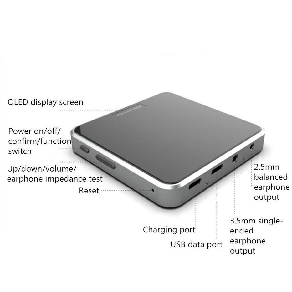 XUELIN H7 Dual ES9038Q2M DAC HiFi USB Headphone Amplifier - High Resolution Audio Decoder for Audiophiles | Perfect for Home Studio, Music Production & Critical Listening Sessions