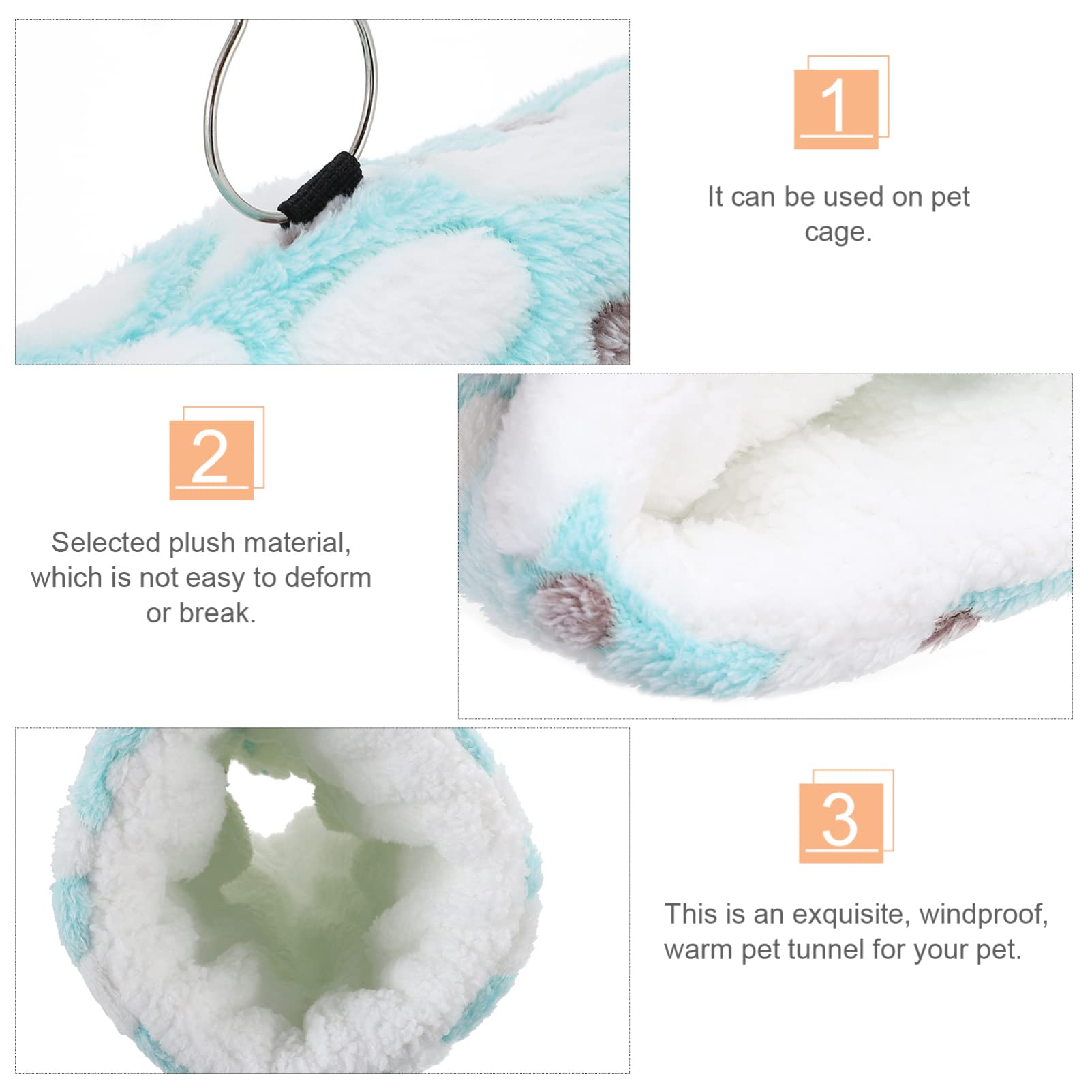 Balacoo Hamster Tunnel Nest & Bunk Bed - Cage Accessories for Small Pets - Play & Sleep Comfort