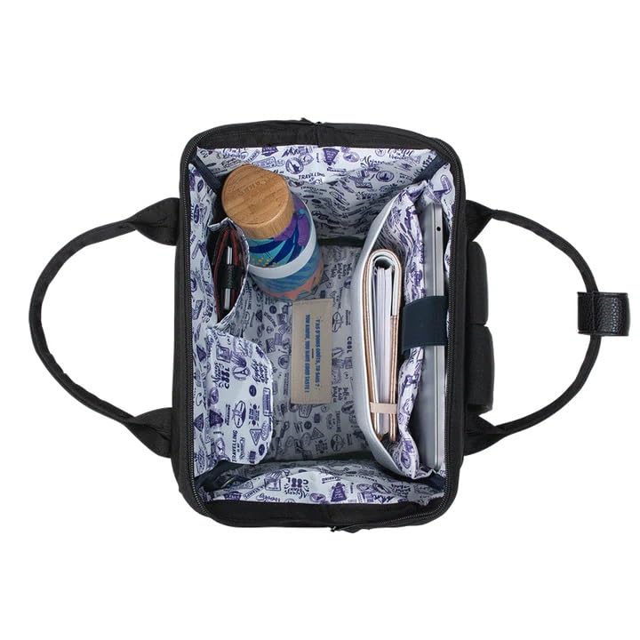 CABAIA Waterproof Backpack with 2 Pockets - Lifetime Guarantee - Stylish Unisex Design for Men & Women - Perfect for School, Travel & Business - Vegan Certified - Ideal for Commuting, College Campus & Office Use