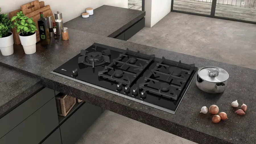 Neff 90cm Gas Cooktop with FlameSelect Technology - N90 T29TA79N0A | Premium Stainless Steel Gas Hob for Modern Kitchens | Perfect for Home Chefs & Cooking Enthusiasts