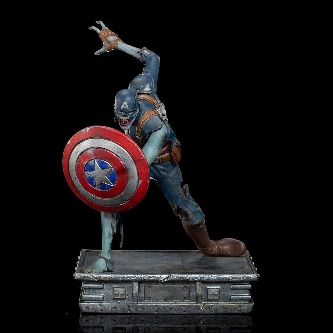 Iron Studios What If... Captain America Zombie Art Scale 1/10 Statue - Marvel Zombies Collectible for Display & Home Decor