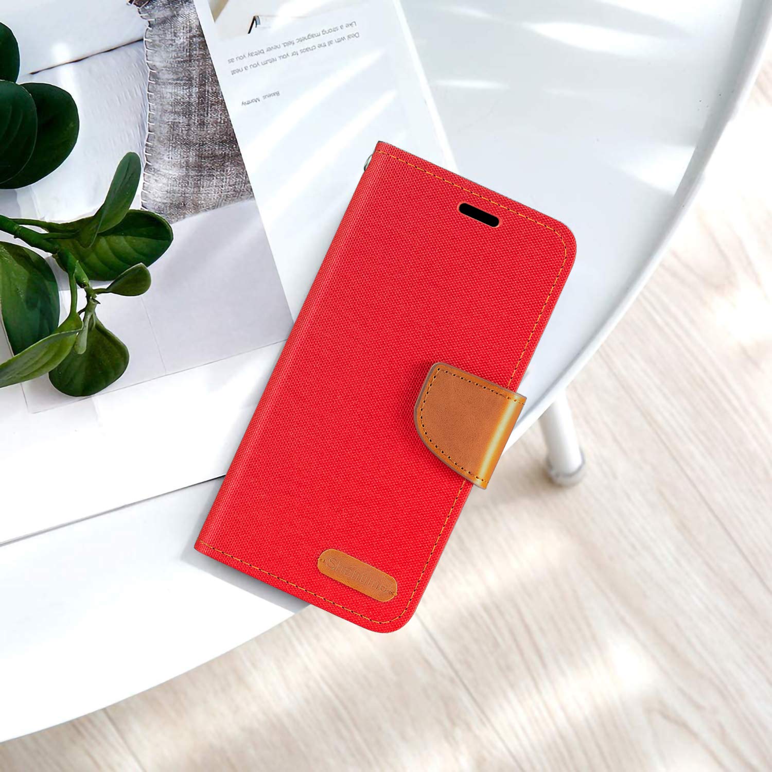 Premium Oxford Leather Wallet Case with Soft TPU Back Cover & Magnetic Flip for Tecno Spark 8P (6.6