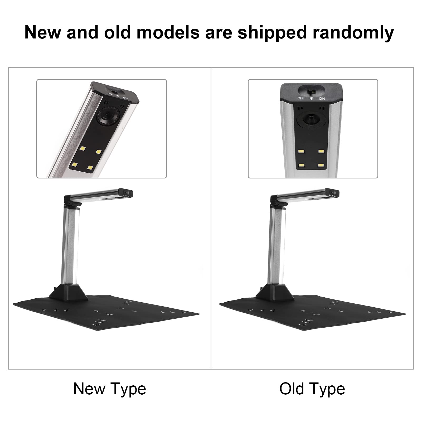 Professional A4 Book & Document Scanner - 5MP High Definition Auto-Focus USB Camera with OCR Technology | Portable for Office, Library & Home Use