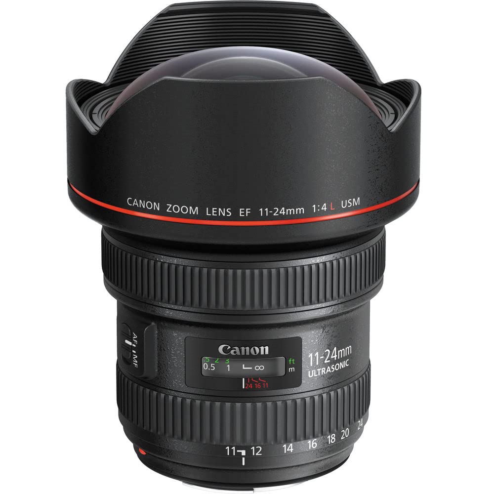 Canon EF 11-24mm f/4L USM Ultra Wide Angle Zoom Lens (Renewed) with Cap Keeper, Cleaning Kit & Accessories - Perfect for Landscape, Architecture & Interior Photography