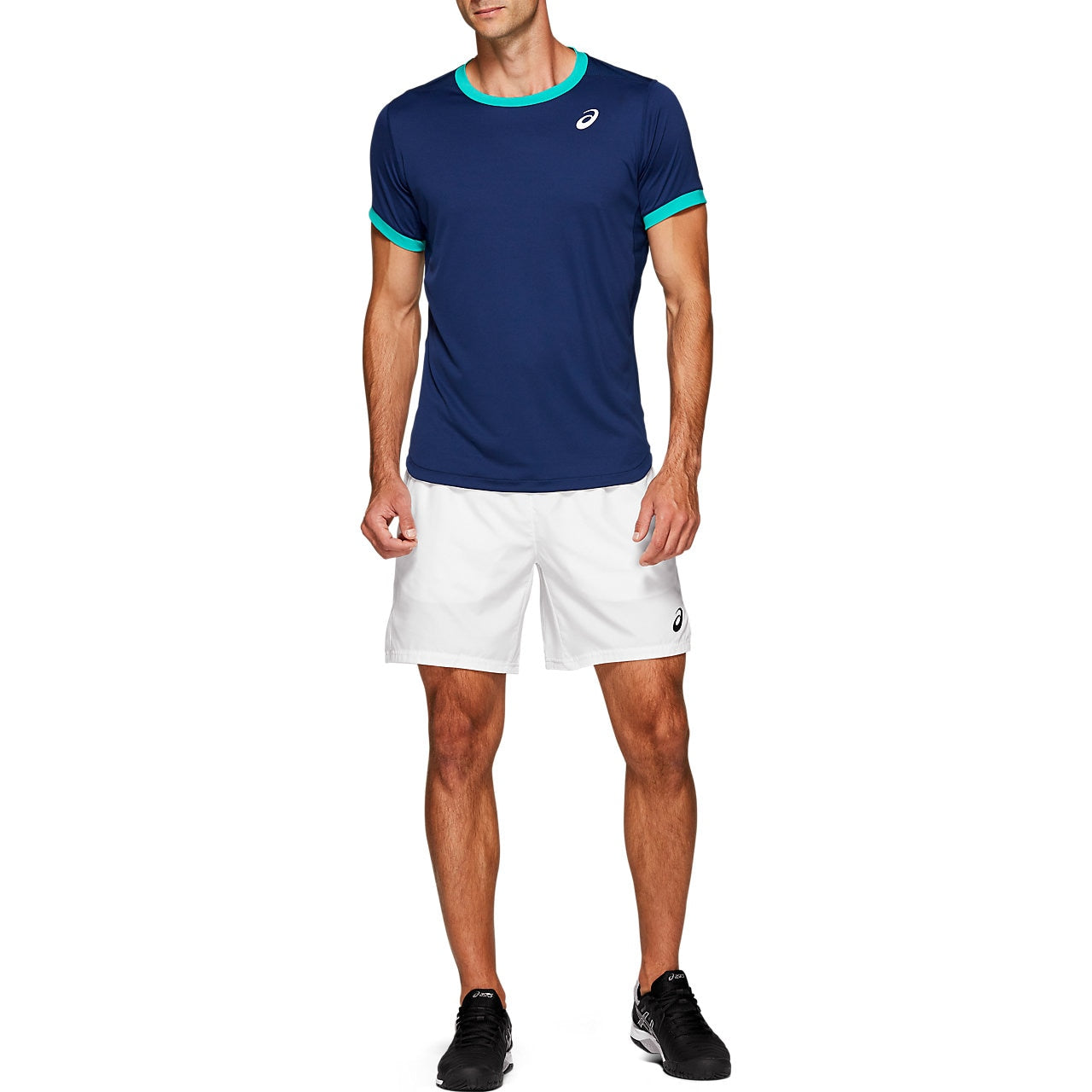 ASICS Men's Club Short 7 Inch Running Shorts - Breathable White Athletic Shorts for Gym, Workout & Casual Wear