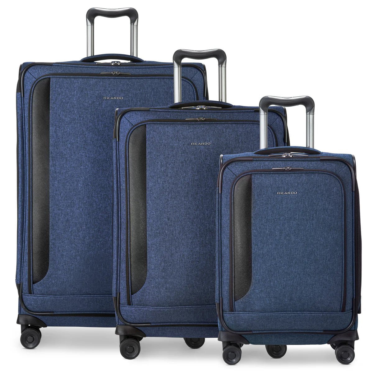 Ricardo Beverly Hills Malibu 3.0 Expandable Spinner Luggage Set - 3-Piece Lightweight Suitcase with 360° Wheels for Travel, Business Trips & Vacations
