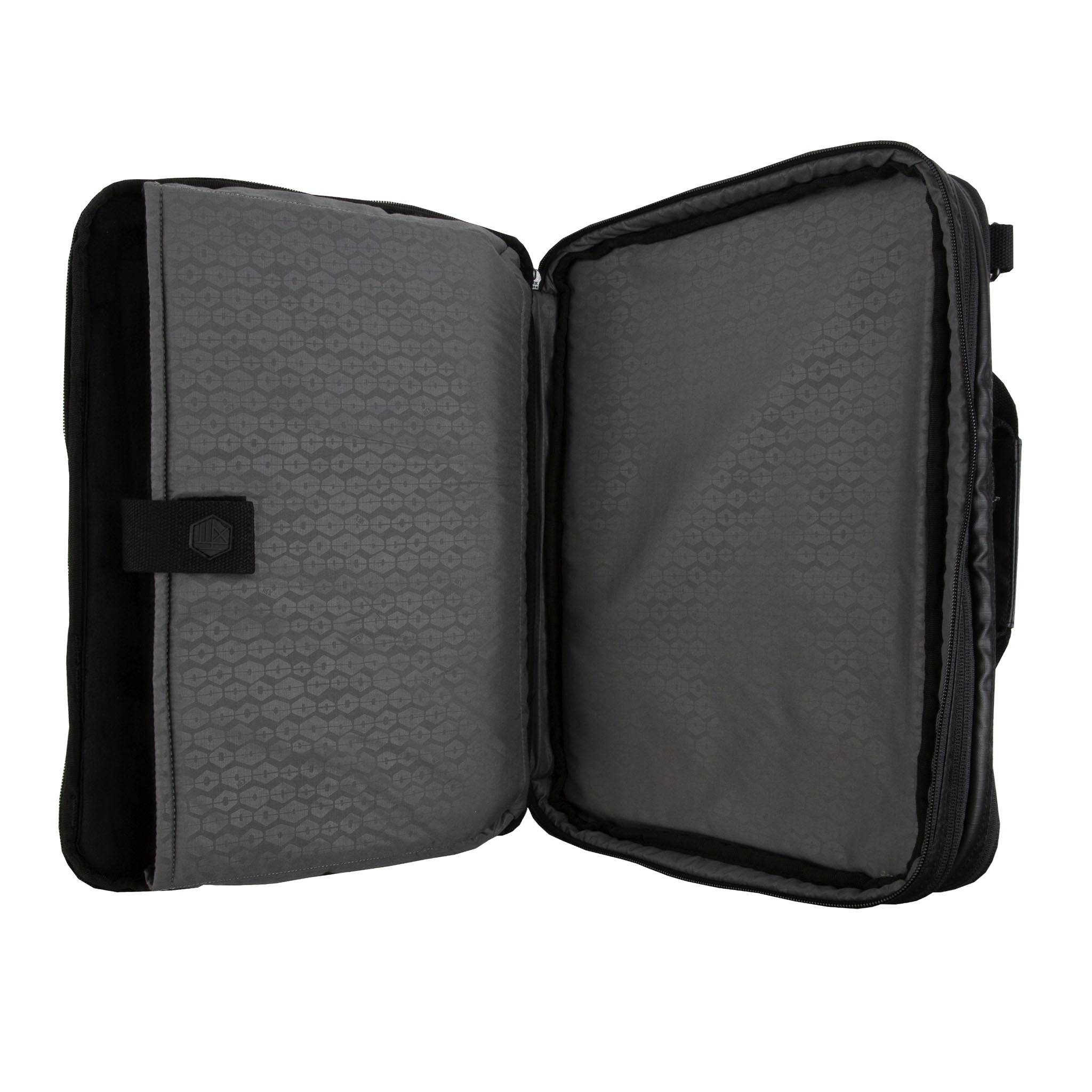 NERO Expandable Briefcase for Men & Women - Durable Black Ripstop Laptop Bag for Work, Travel & Business - Water-Resistant & Lightweight Office Bag