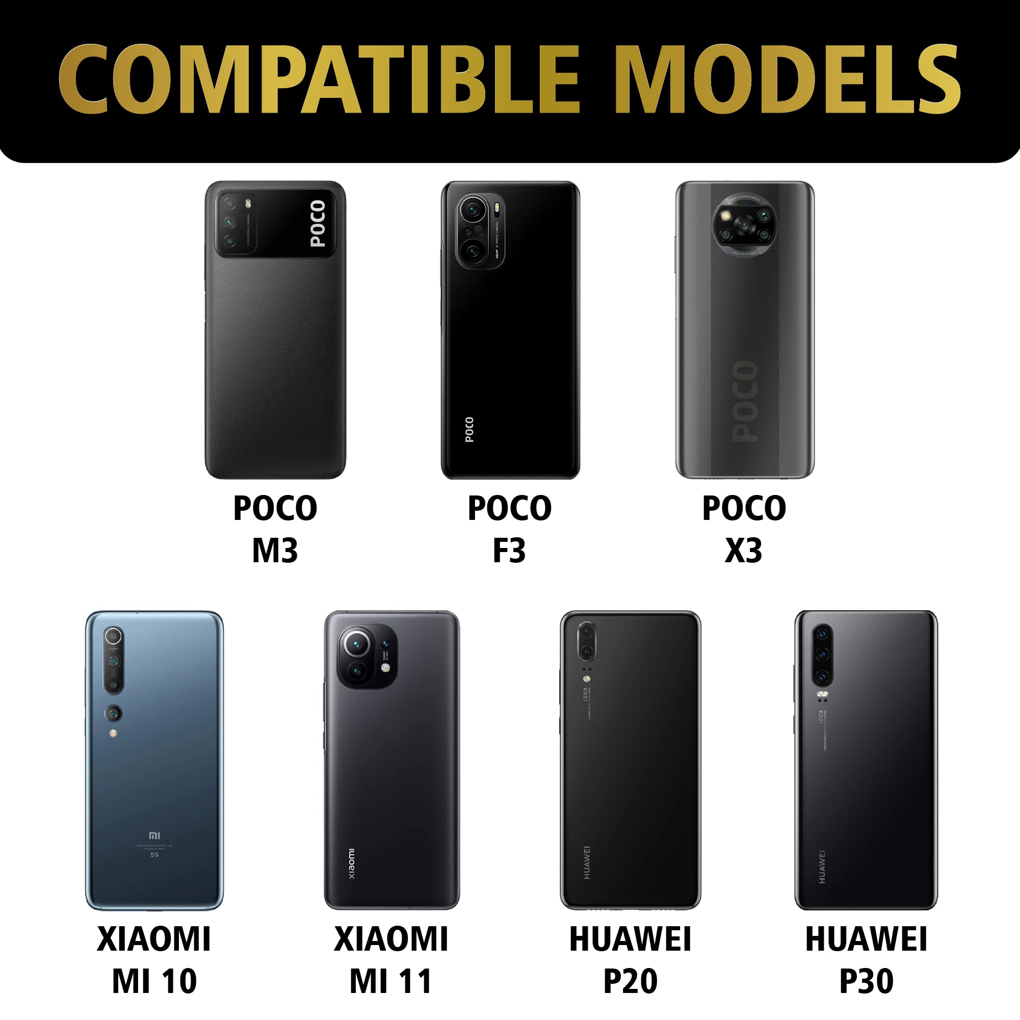 2000mAh Fast Qi Wireless Charging Adapter for Xiaomi Poco M3/F3/X3/Mi 10/11 & Huawei P30/P20 - USB Type C Wireless Charger Receiver - Fast Wireless Charging for Home, Office & Travel