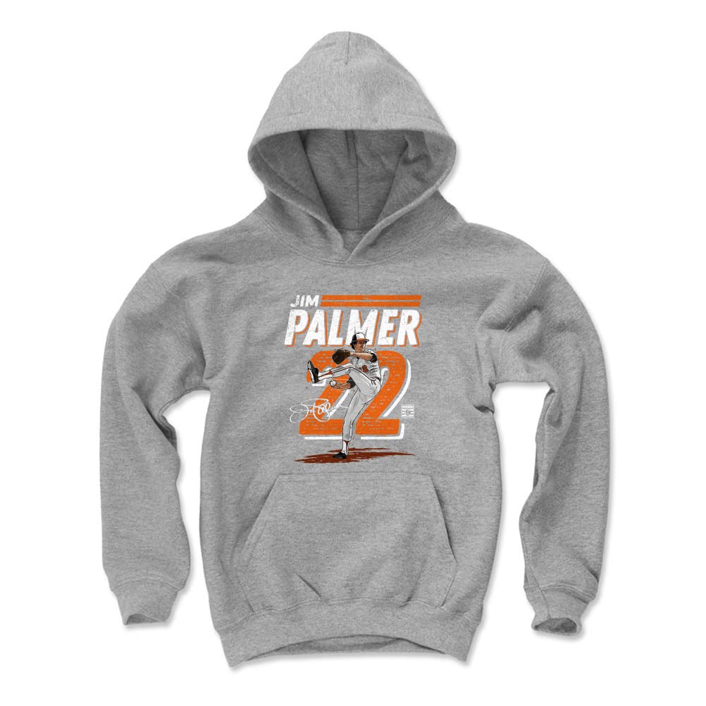 500 LEVEL Jim Palmer Kids Hoodie - Youth Baseball Hooded Sweatshirt for Boys & Girls | Perfect for Little League Games, School & Casual Wear