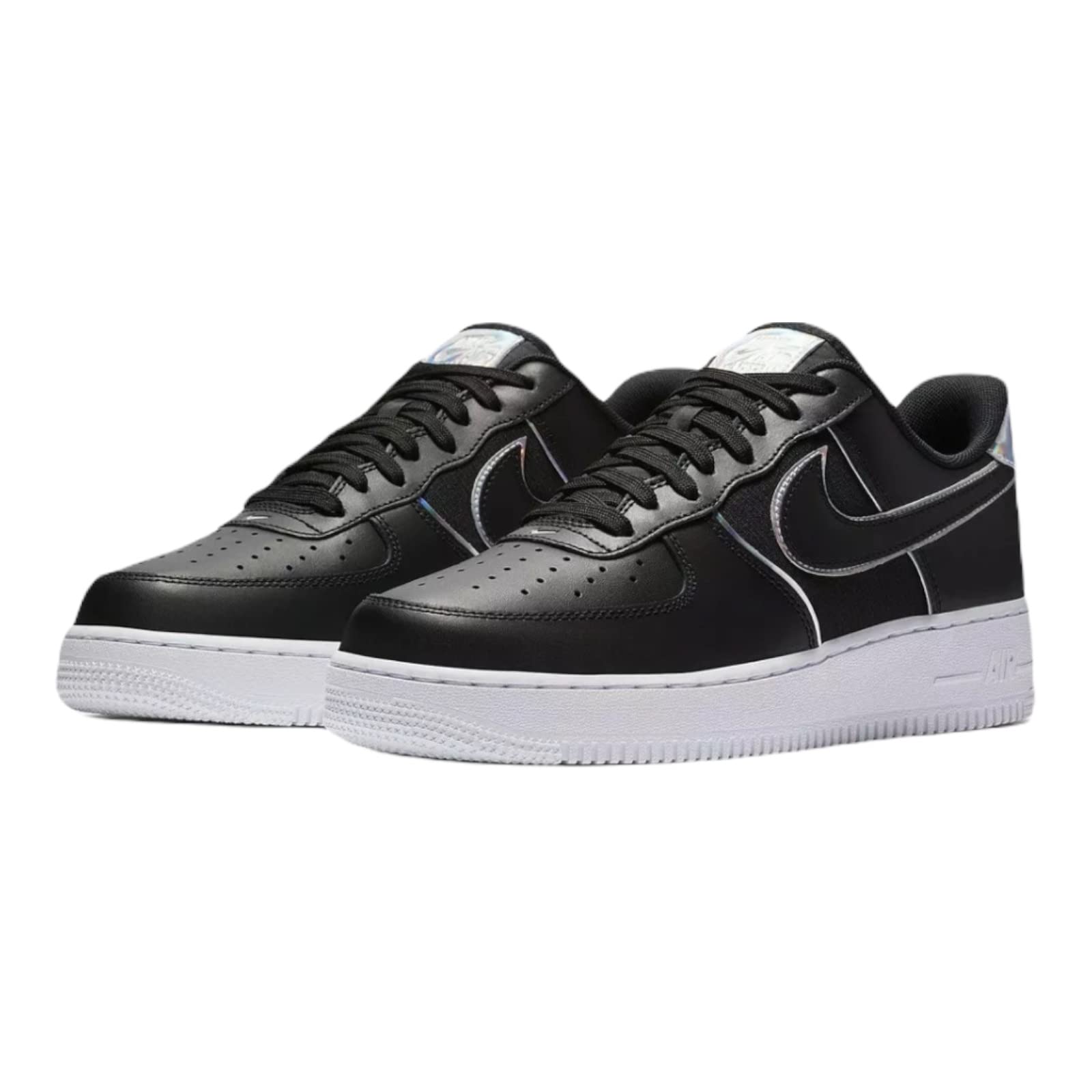 Nike Air Force 1 Low Grade School Sneakers - Black & Silver Basketball Shoes for Kids | Perfect for School, Sports & Casual Wear