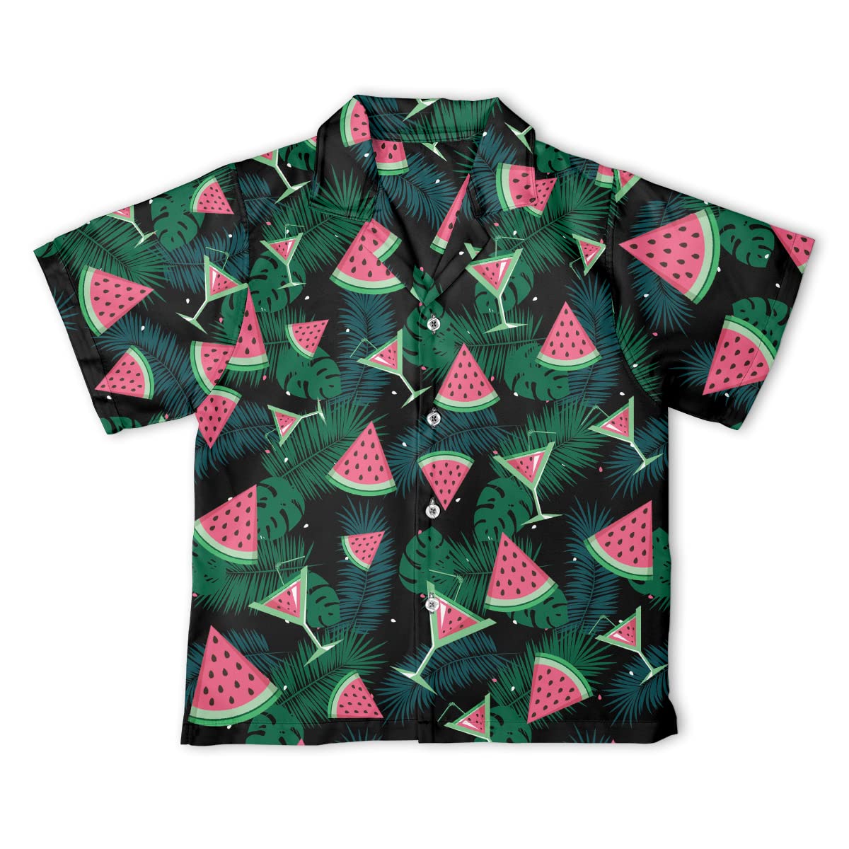 Dinosaur Hawaiian Shirts for Boys - Short Sleeve Button Down Dress Shirt | Tropical Summer Vacation, Beach Party & Casual Wear