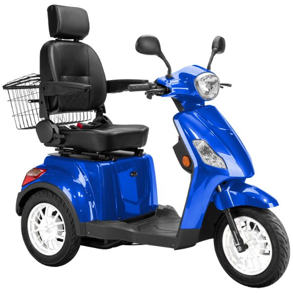 Bespoke Legacy Full Size 3 Wheel Mobility Scooter for Adults - Lightweight Electric Scooter with Long Battery Life - Perfect for Outdoor, Shopping & Travel
