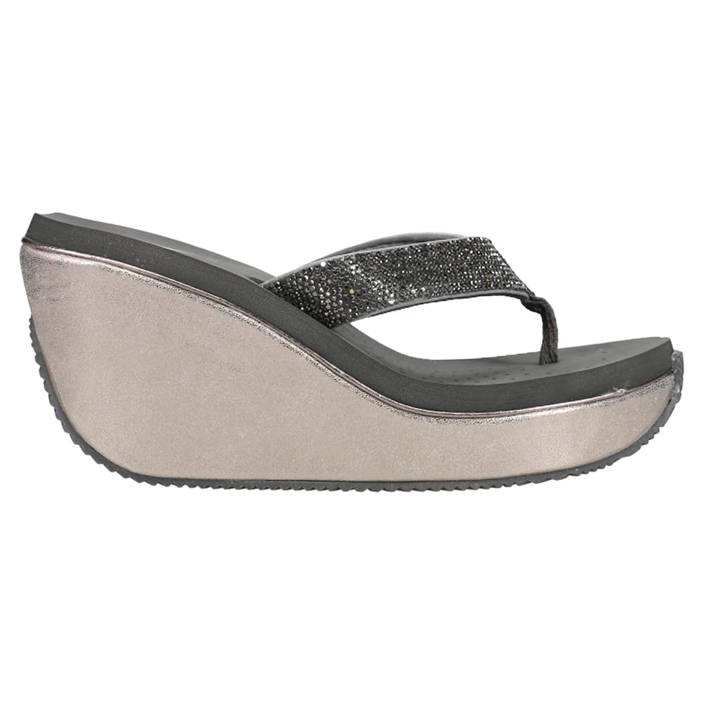 VOLATILE Women's Glimpse Wedge Sandals - Comfortable Summer Wedge Heel Sandals for Women, Fashionable Open Toe Shoes for Beach, Vacation & Casual Outings