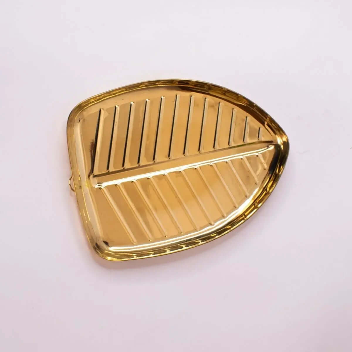 Elegant Brass Banana Leaf Plate - Handcrafted Decorative Serving Dish for Parties, Weddings, and Home Decor | Perfect for Dining, Entertaining, and Gift Giving