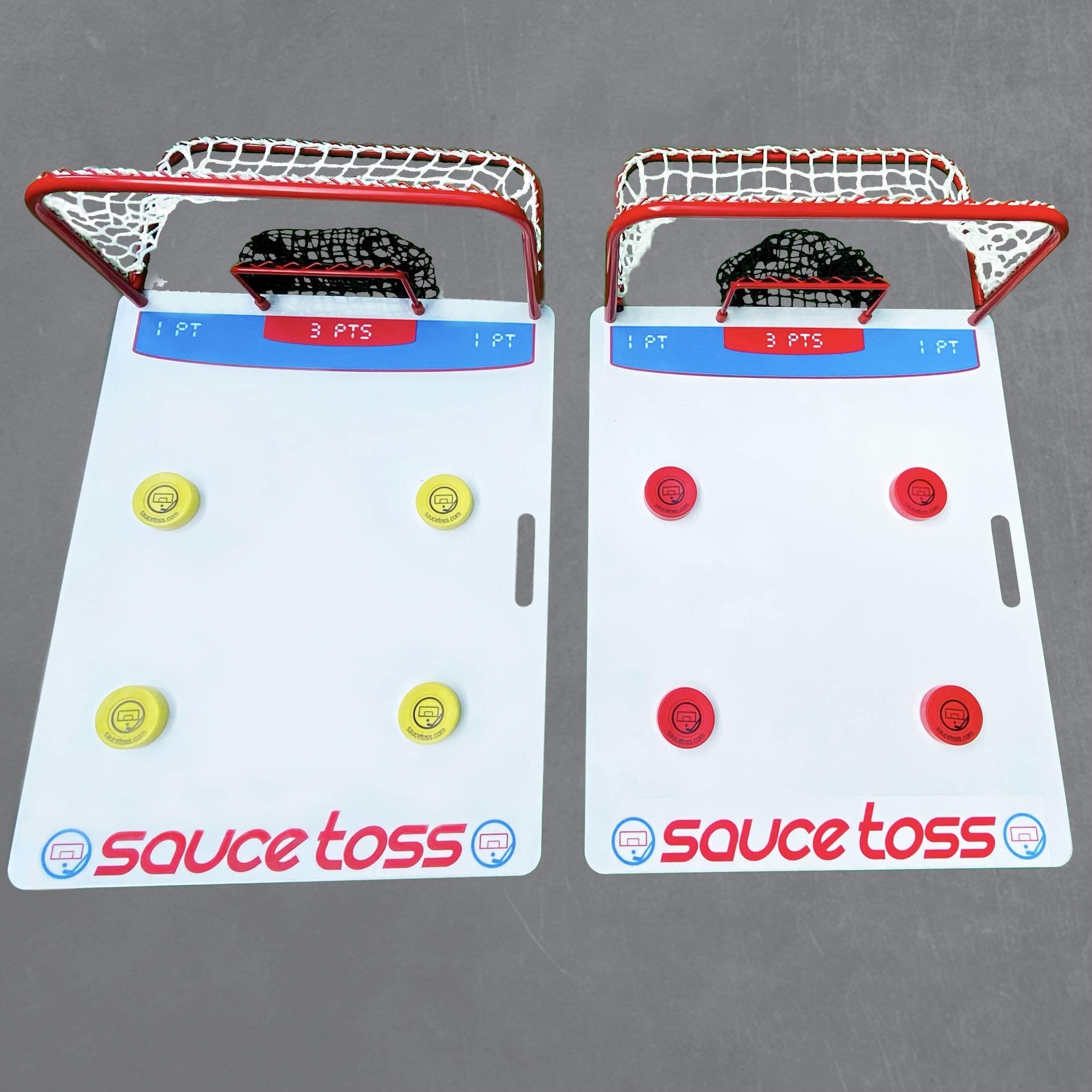 Premium Hockey Sauce Pass Game - Portable Training & Trick Shot Practice for Players - Perfect for Backyard, Tailgate & Street Hockey Fun