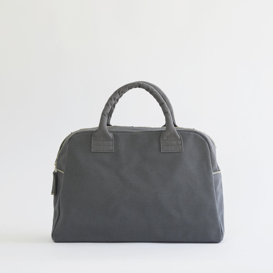 Kurashiki Hampu Canvas Briefcase - Small Size Bluish Gray - Stylish & Durable Work Bag for Office, Business Travel & Daily Commute