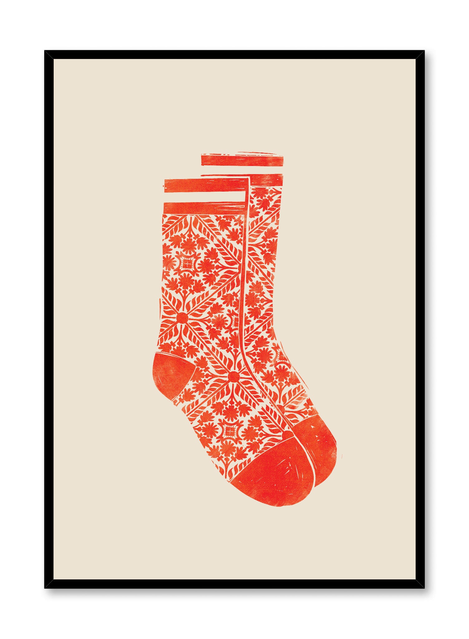Scandinavian Seasonal Socks - Cozy Nordic Design Wool Socks for Women & Men - Perfect for Christmas, Winter Holidays & Home Decor