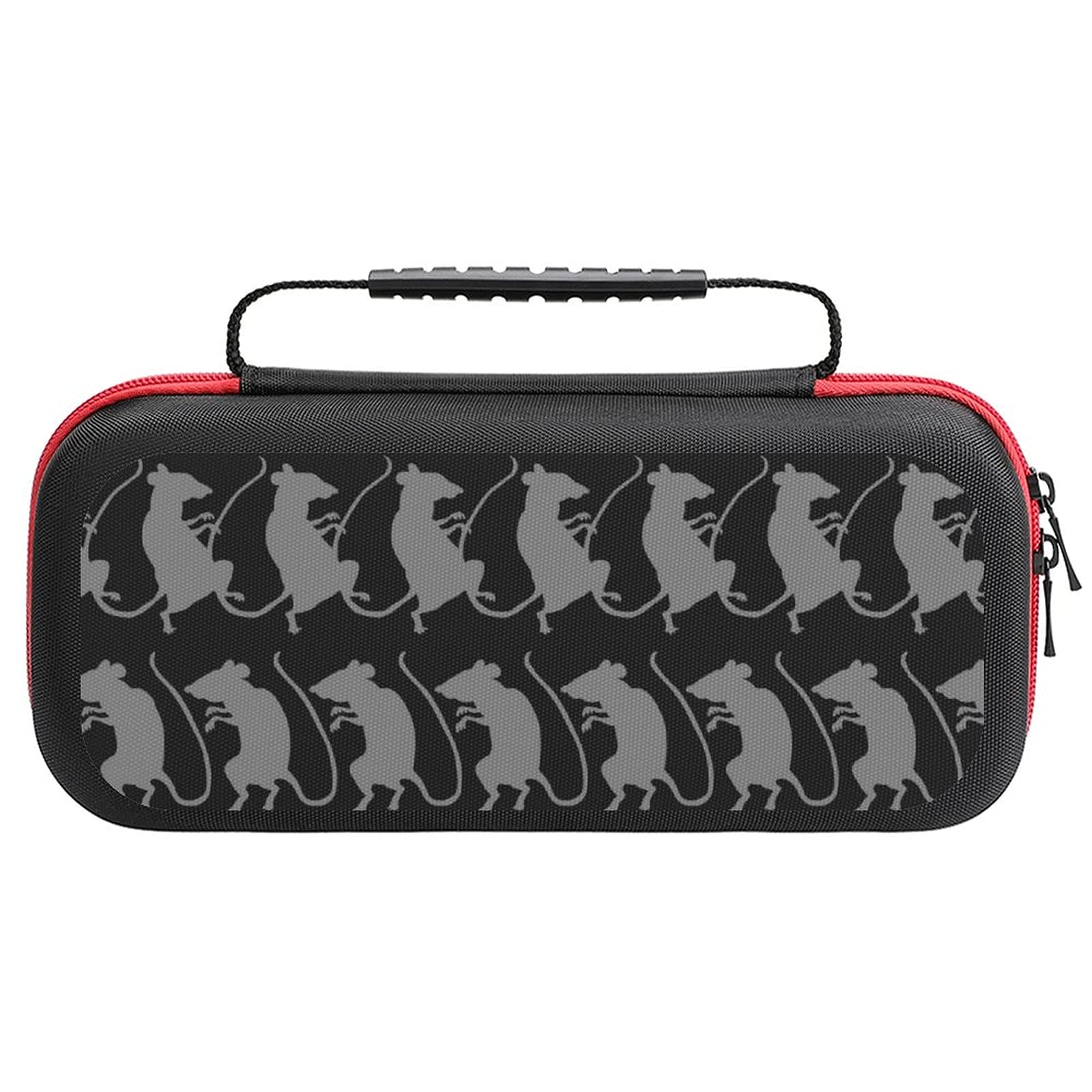 Nintendo Switch Lite Carrying Case with Mouse Silhouette Print - Portable Travel Storage Bag for Switch Lite & Accessories - Perfect for Gaming On-The-Go & Travel Protection