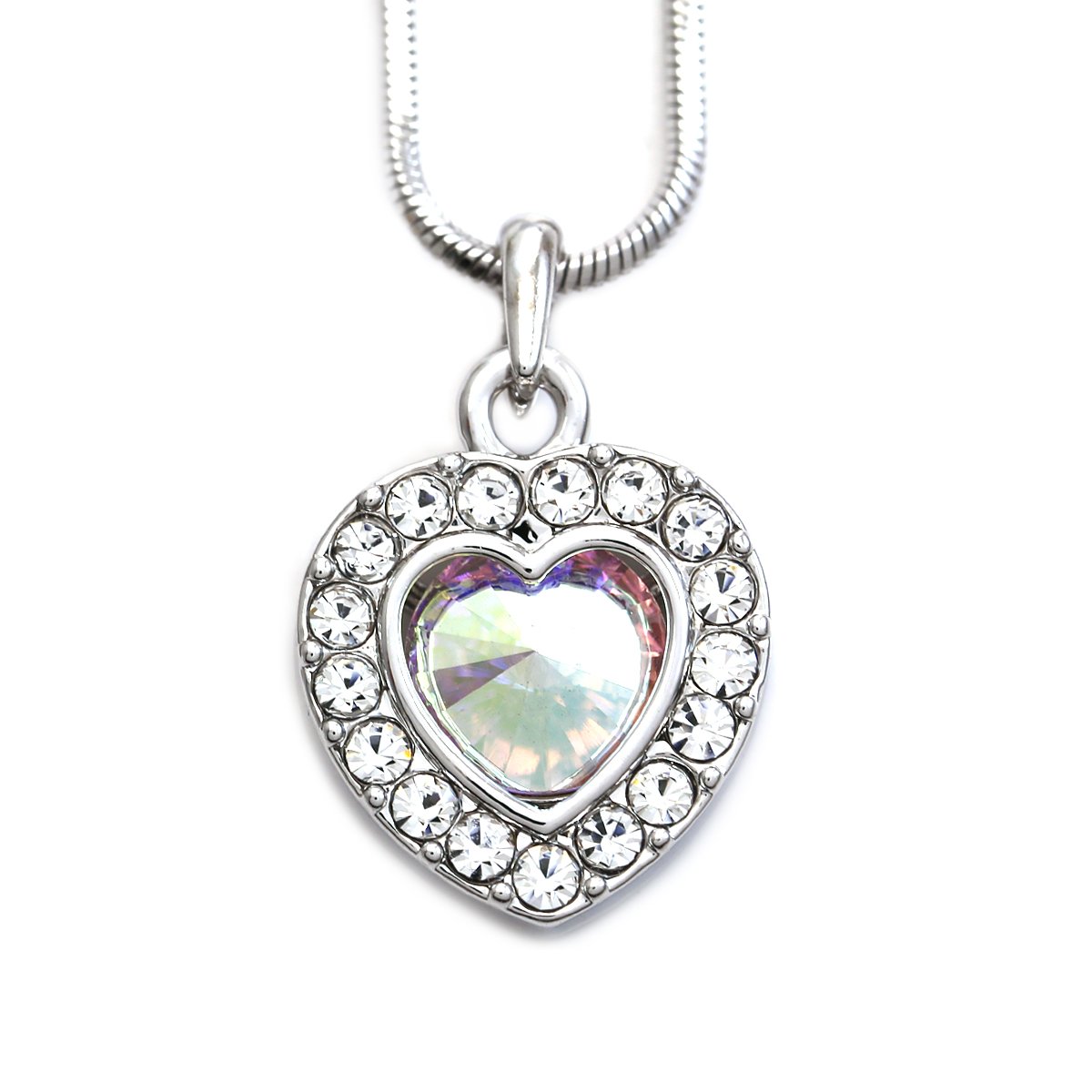 Valentine's Day & Mother's Day Heart Pendant Necklace - Sterling Silver Charm Jewelry Gift for Women - Perfect for Anniversary, Birthday & Romantic Occasions