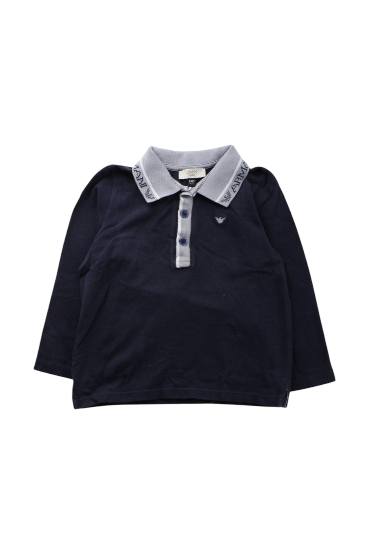 Armani Long Sleeve Polo Shirt for Toddlers (2T) - Premium Cotton Boys' Casual Top for School, Playdates & Special Occasions