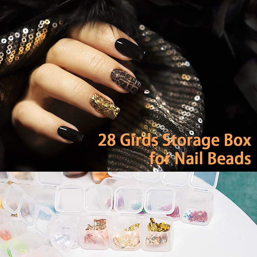 Diamond Embroidery Storage Box 2 Pack - 28 Mini Compartments Organizer for DIY Mosaic Art, Cross Stitch Tools & Craft Accessories | Perfect for Home Decor, Gift Making & Creative Projects
