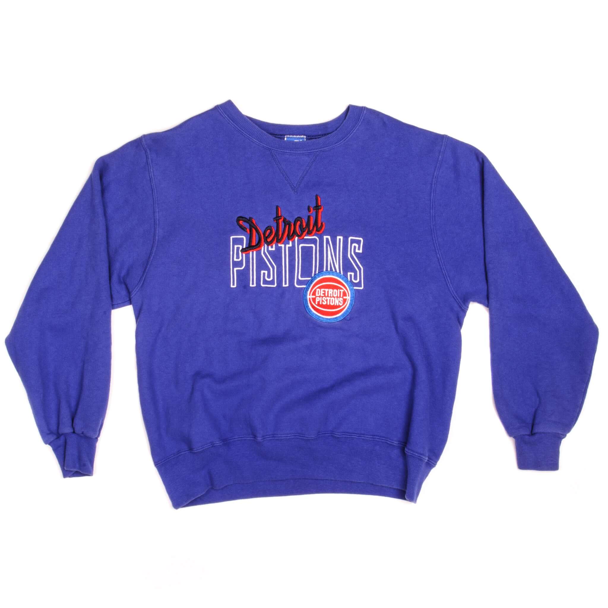 Vintage Champion NBA Detroit Pistons Sweatshirt 1981-1990s Large Size Made in USA - Retro Basketball Fan Gift & Casual Streetwear