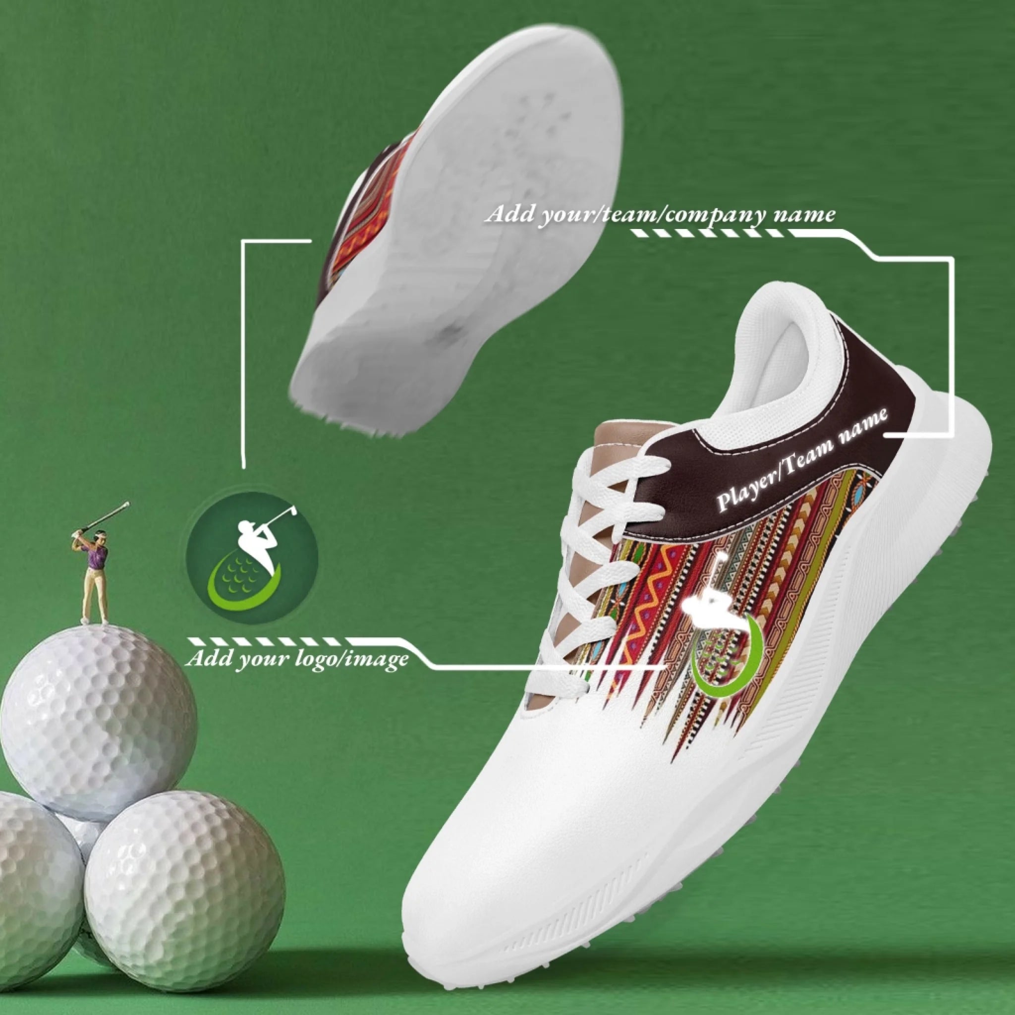 Custom Golf Performance Sneakers for Men & Women - Personalized Durable Athletic Shoes for POD Resellers - Perfect for Golfing, Walking & Casual Wear - FN062 25020099 4
