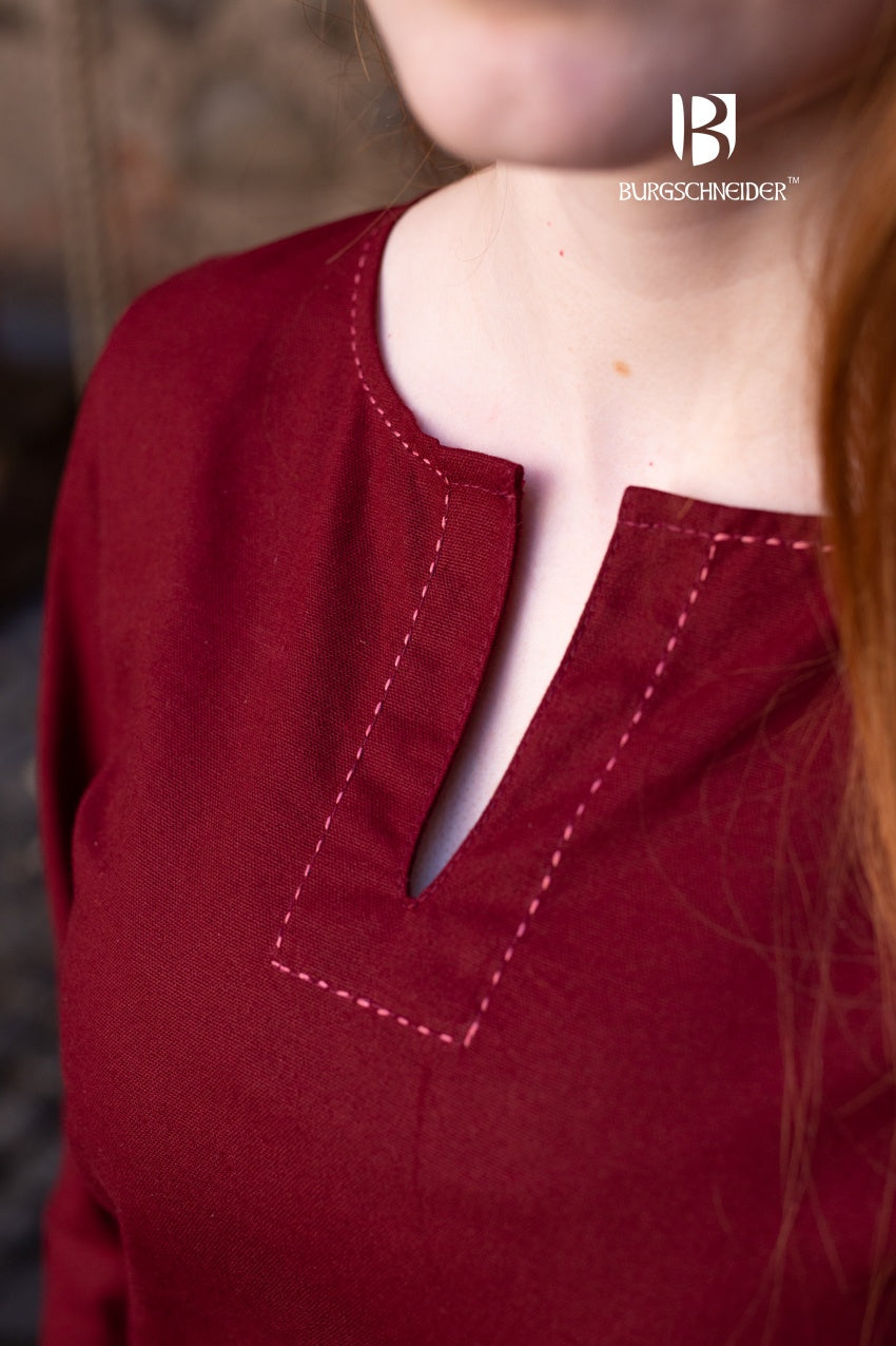 Women's Bordeaux Slip Dress - Elegant & Comfortable Underdress for Layering, Evening Wear & Special Occasions