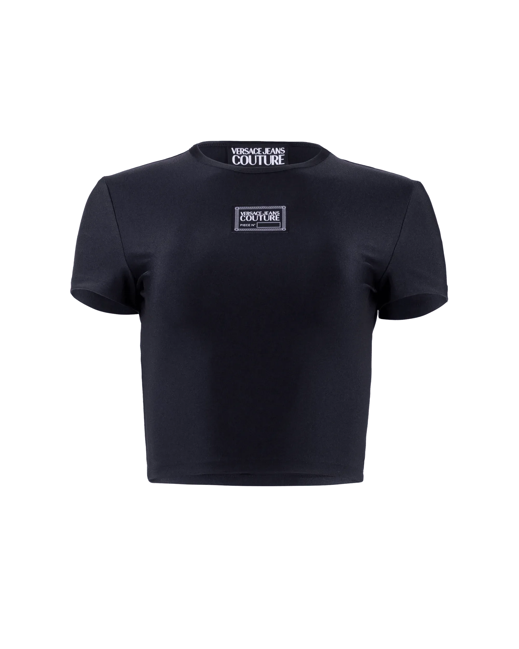 Cropped Logo T-Shirt for Women - Trendy Short Sleeve Casual Tee - Perfect for Streetwear, Summer Outfits & Layering