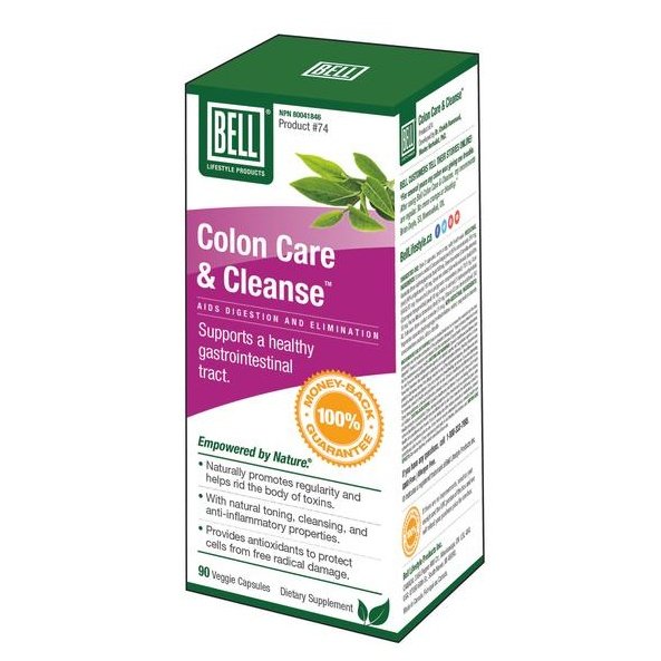 Bell Colon Care & Cleanse - 90 Vegan Capsules for Digestive Health & Detox | Supports Gut Health, Regularity & Cleansing | Ideal for Daily Wellness & Detox Routines