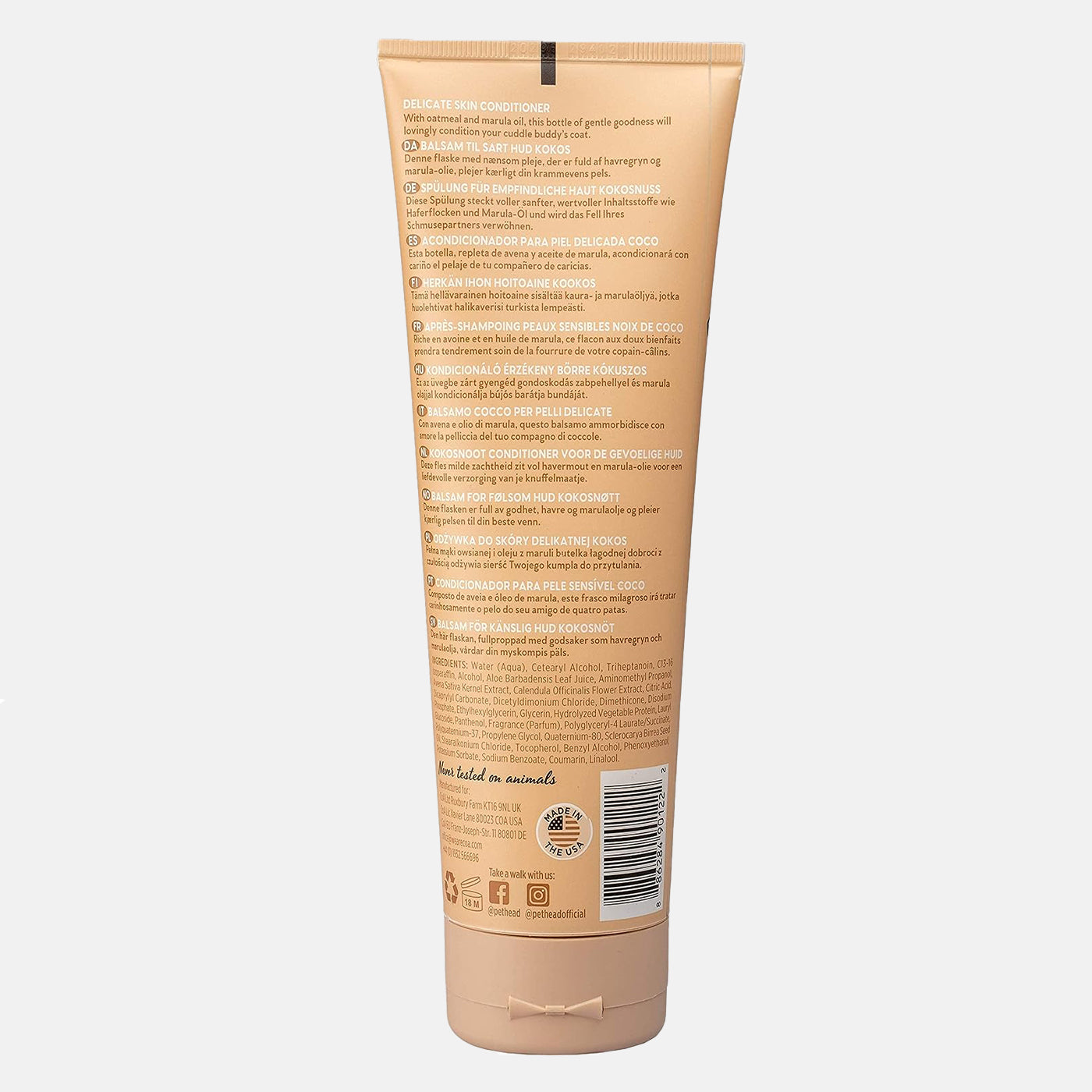 Pet Head Sensitive Soul Conditioner for Dogs & Cats - 250ml | Hypoallergenic & Gentle Formula for Sensitive Skin - Perfect for Bath Time & Grooming