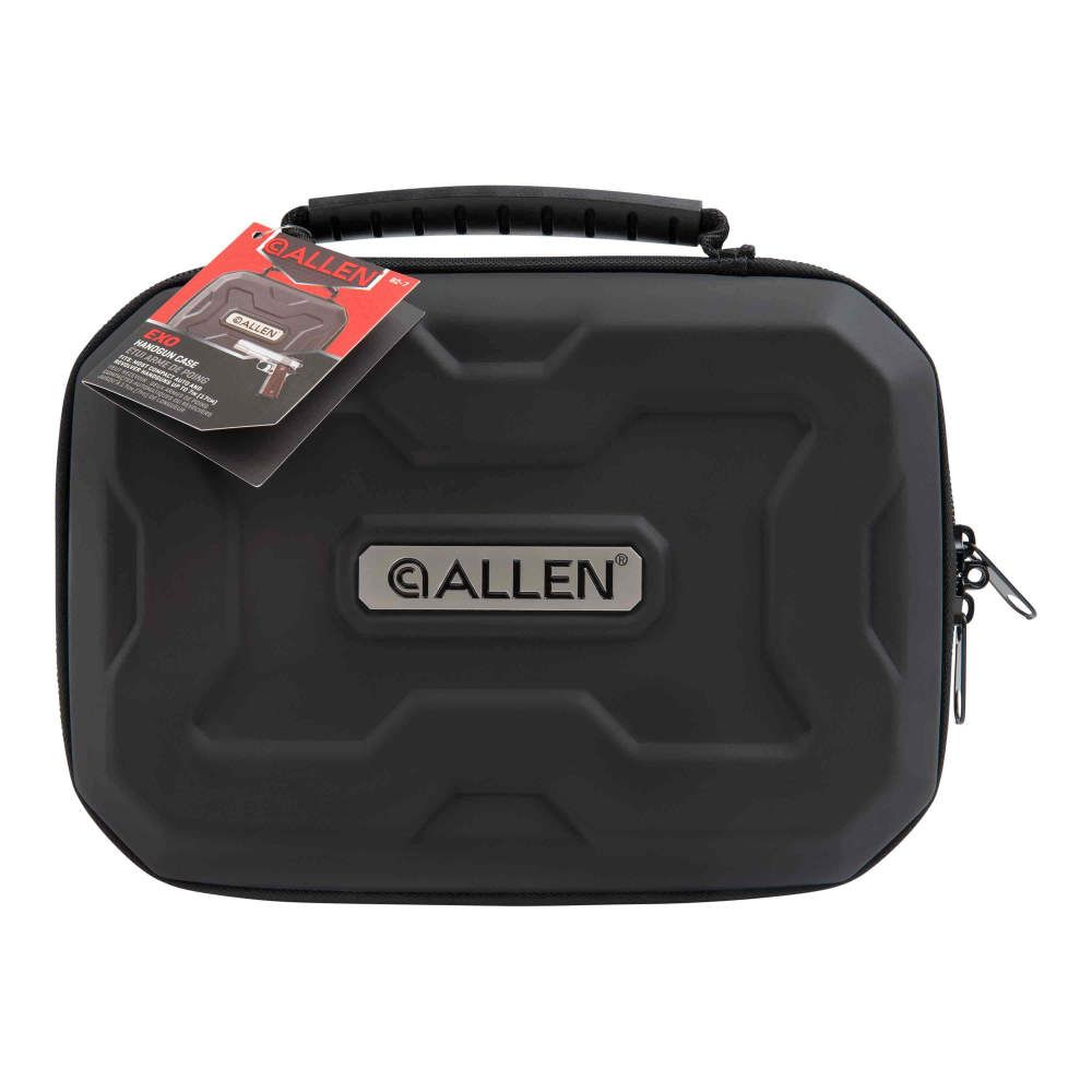 Allen 82 9 EXO Molded Handgun Case Black - Durable Pistol Storage for Glock 19, 17, 23 - Perfect for Range, Travel & Home Security
