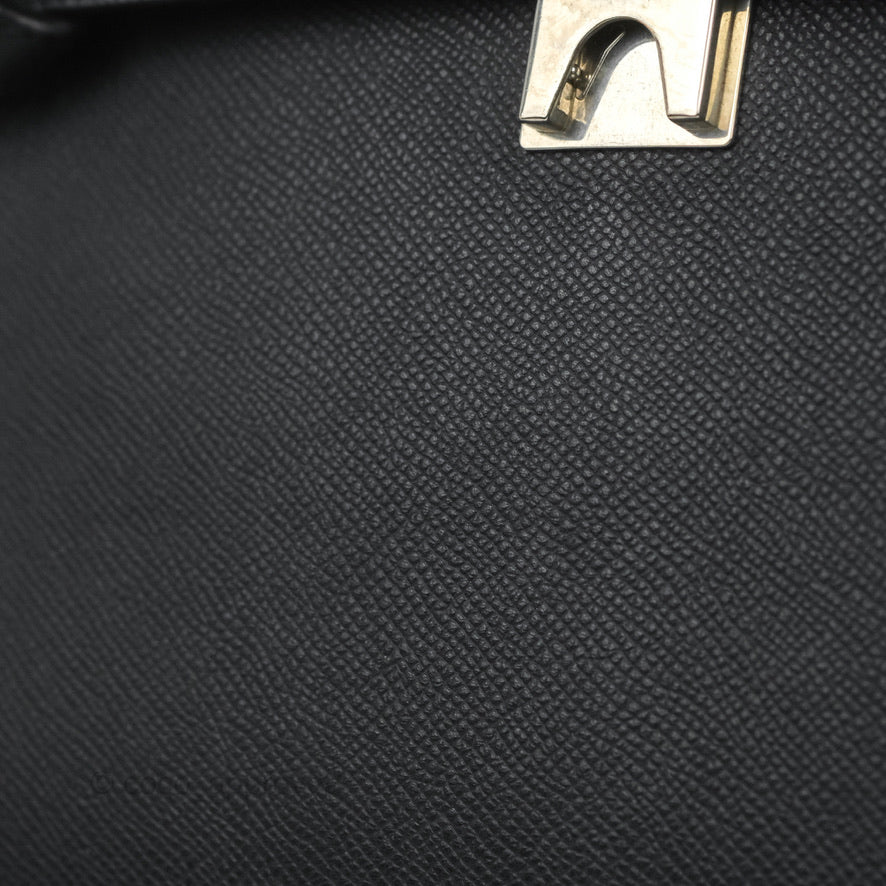 Celine Mini Belt Bag in Dark Navy Grained Calfskin with Silver Hardware - Stylish Crossbody Purse for Women, Perfect for Work, Travel & Everyday Use