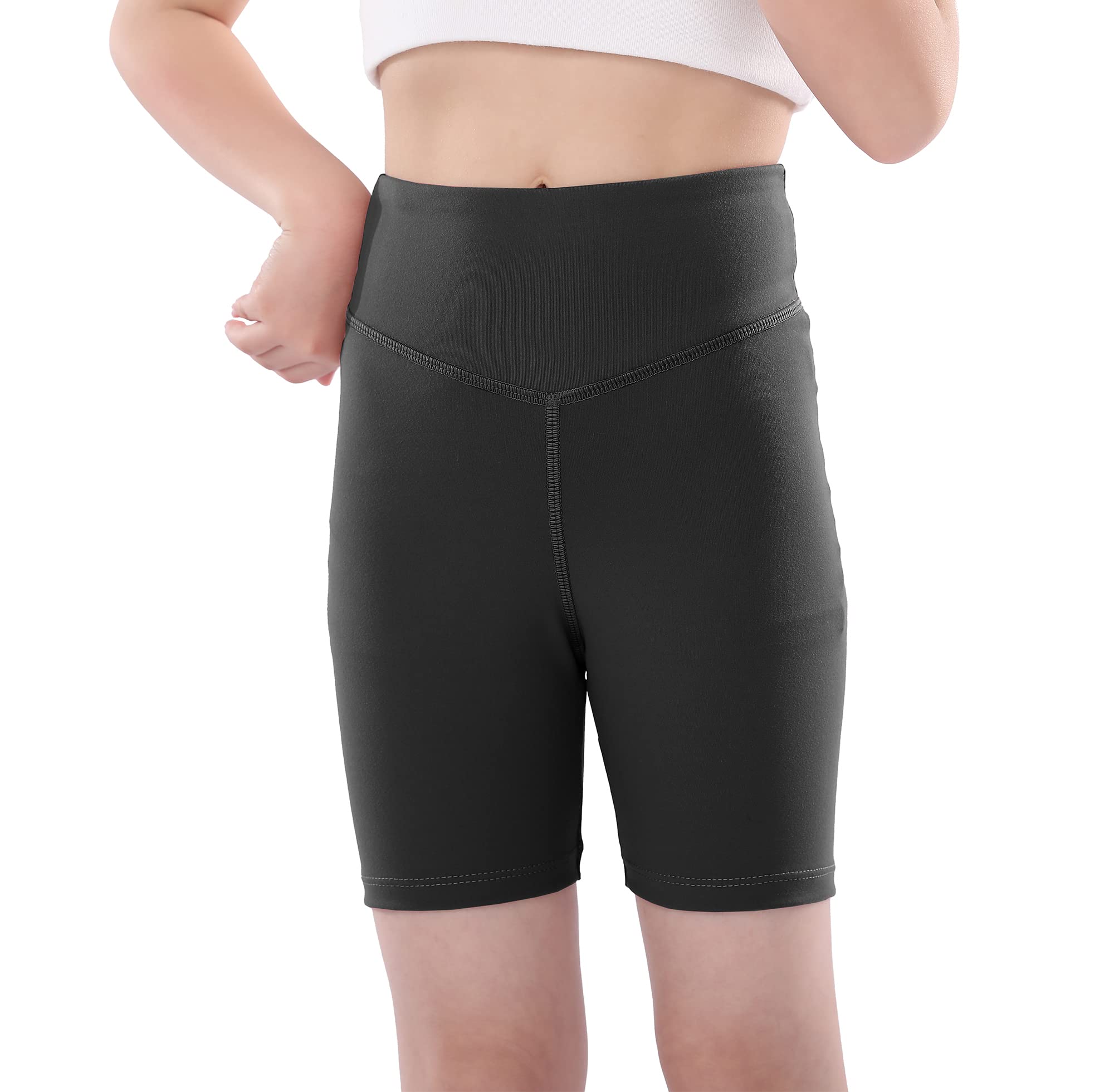 High Waist Athletic Bike Shorts for Women & Girls - Stretchy Spandex Workout Shorts for Gymnastics, Dance, Cycling & Yoga | Perfect for Gym, Fitness & Casual Wear