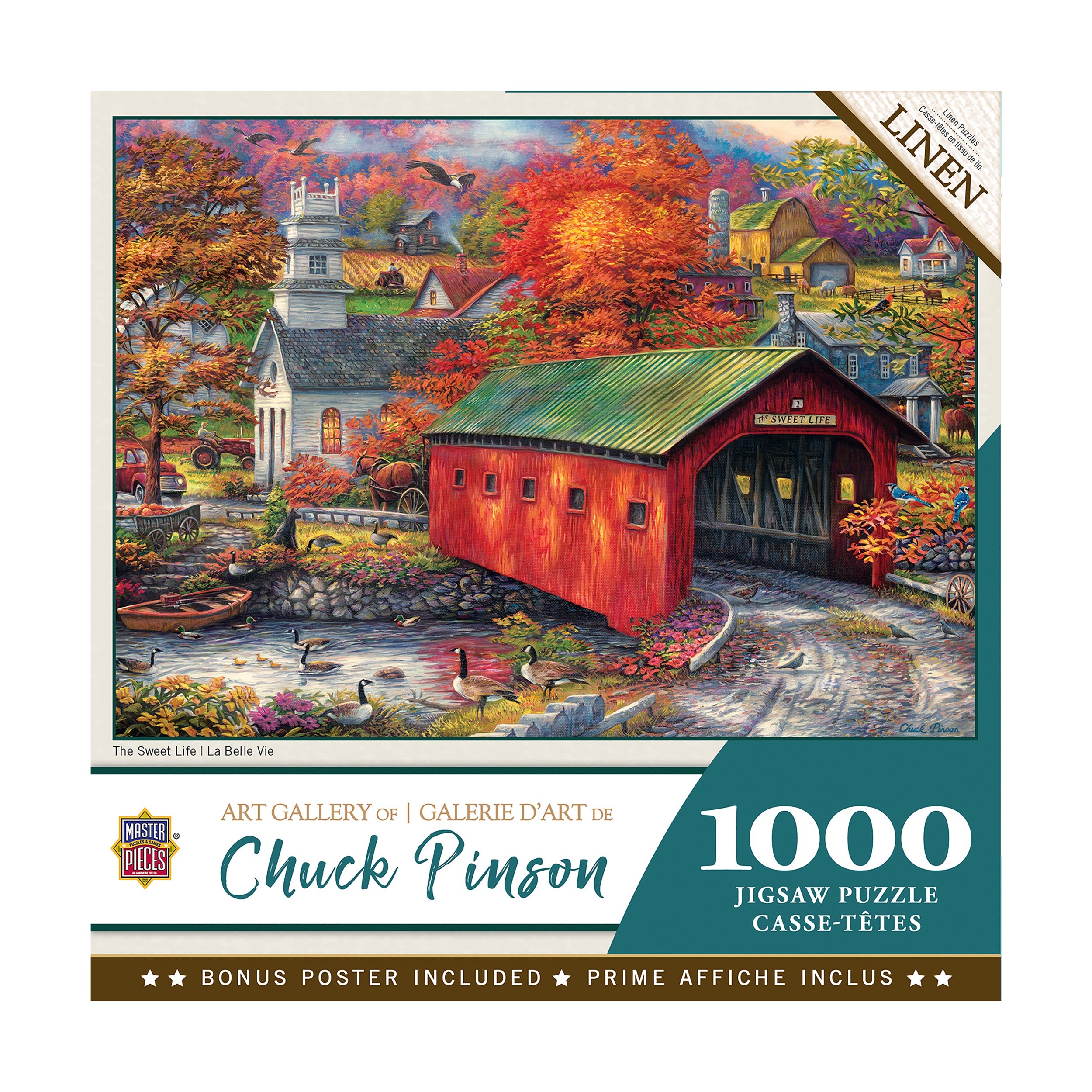 The Sweet Life 1000-Piece Jigsaw Puzzle by Chuck Pinson - Premium Art Gallery Puzzle for Adults, Family Game Night & Home Decor