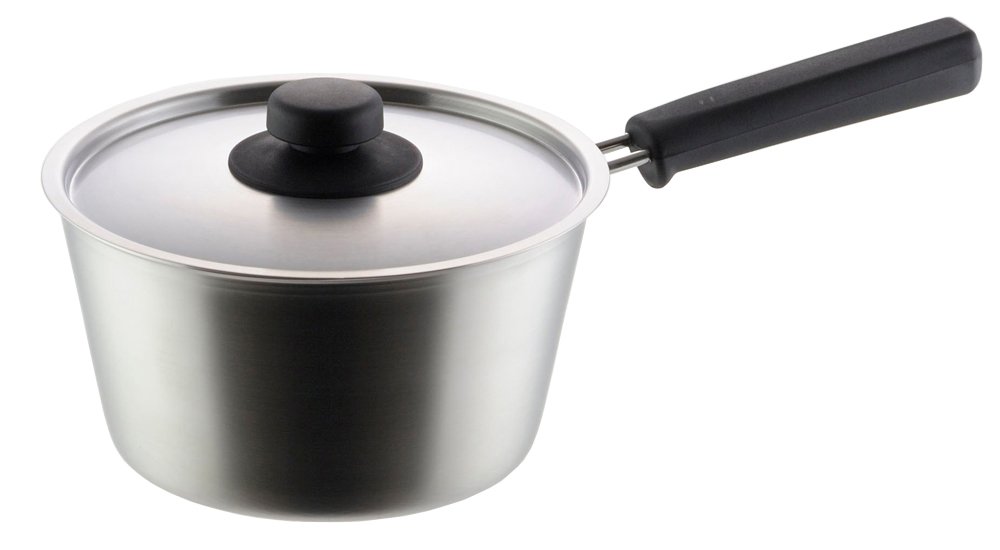 Yoshikawa SH8543 7.1-inch (18 cm) Stainless Steel Single Handle Cooking Pot - Perfect for Boiling, Steaming & Simmering Soups, Pasta & Vegetables