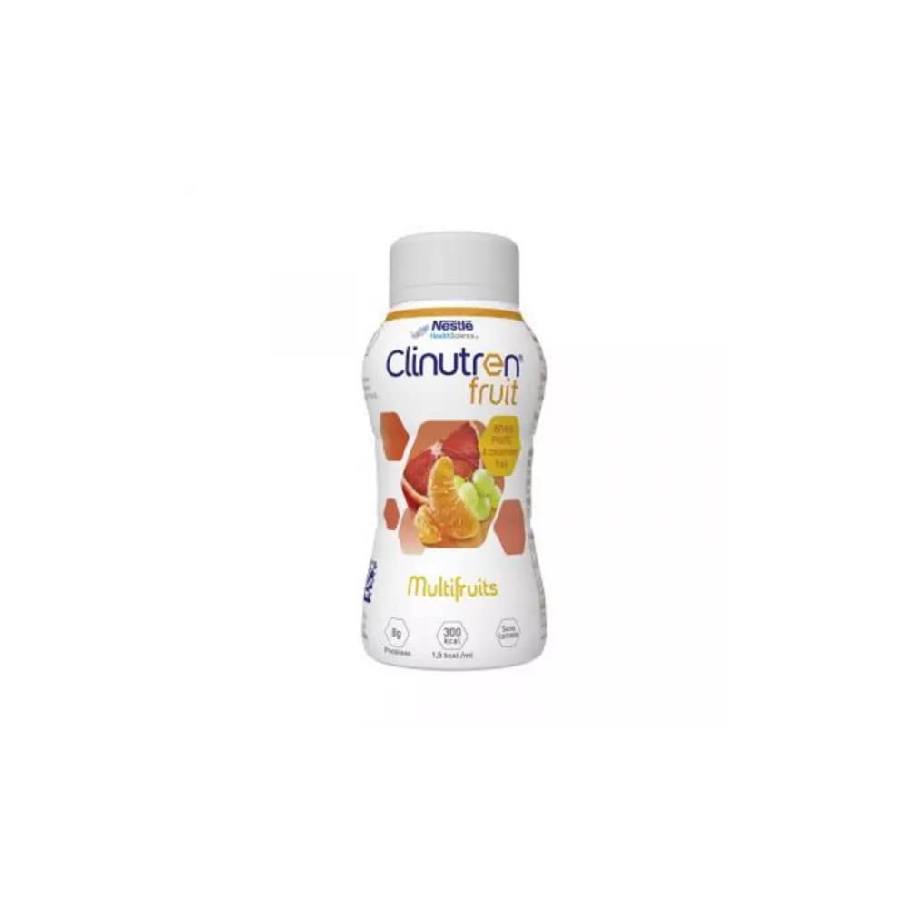 Nestlé Clinutren Fruit Multifruit Nutritional Drink 200ml Bottle - Pack of 4 | High Protein Meal Replacement for Adults & Seniors | Perfect for Post-Surgery Recovery, Weight Management & Daily Nutrition