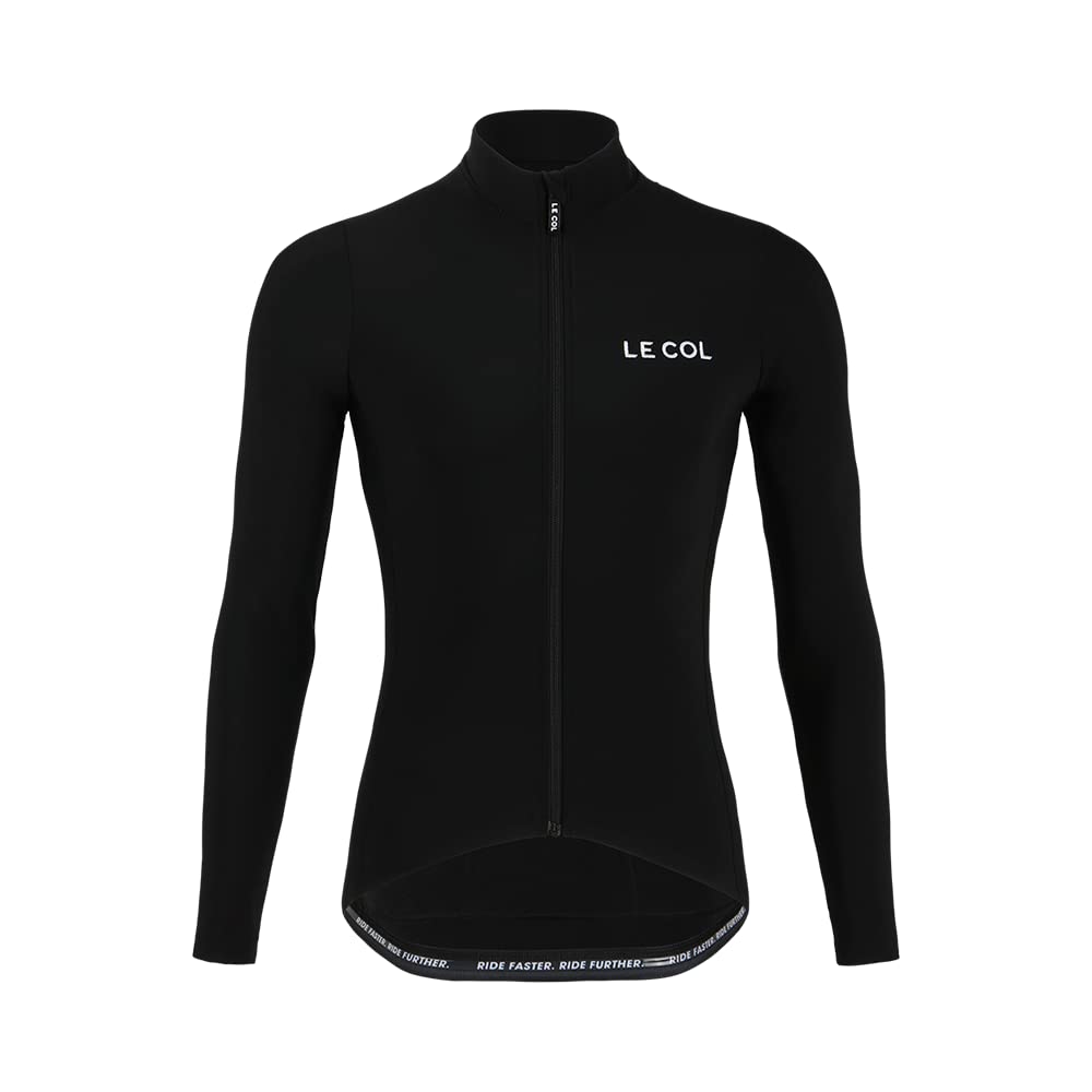 Men's Aqua Zero Long Sleeve Cycling Jersey - Breathable Moisture-Wicking Bike Shirt with Rear Pockets | Water Resistant & Zip Closure | Sizes XS-3XL | Perfect for Road Biking, Mountain Cycling & Outdoor Sports