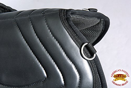 HILASON Western Pleasure Trail Riding Bareback Treeless Saddle Pad with Girth - Comfortable Non-Slip Horse Riding Pad for Equestrian Training & Trail Rides | Perfect for Western Riding, Dressage & Leisure Horseback Activities