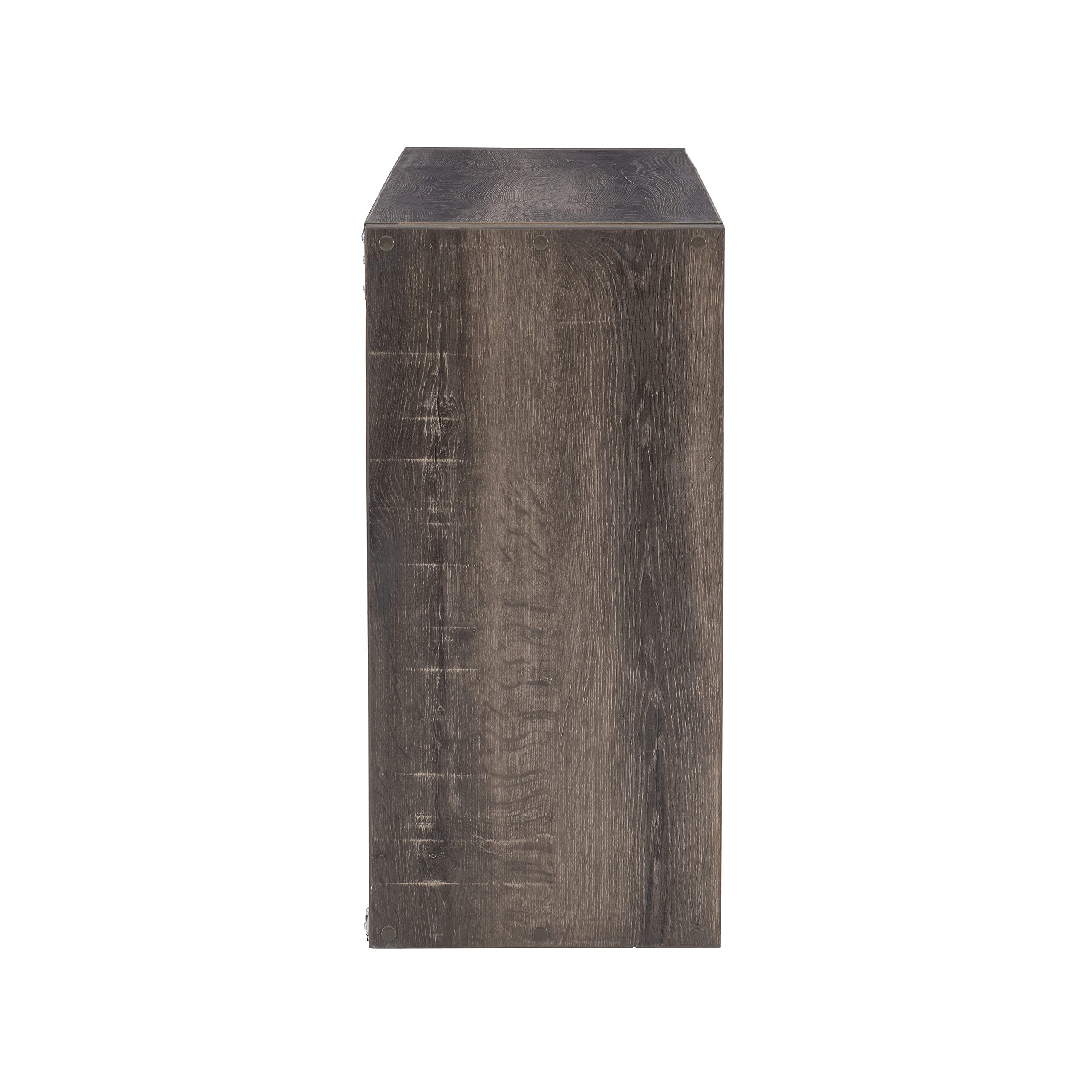 Linon Dawes 6-Cube Grey Storage Cabinet Organizer - Perfect for Bedroom Closet, Kids Toy Storage & Entryway Organization