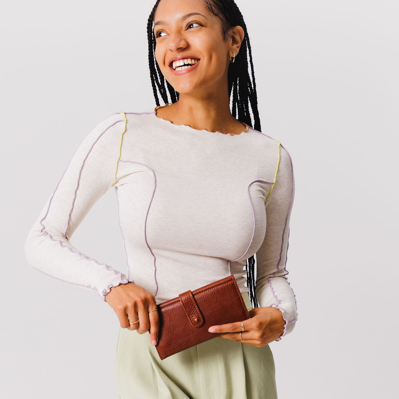 Women's RFID Blocking Trifold Wallet - Slim Leather Wallet with Multiple Card Slots & ID Window - Perfect for Everyday Use, Travel, and Gift Giving