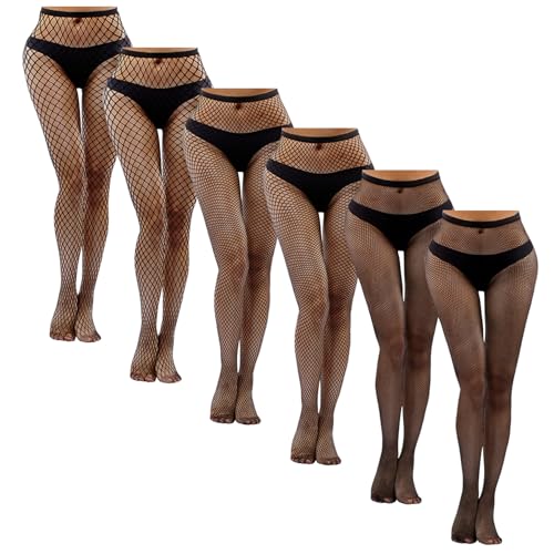 Y- Fishnets Black 6 Pairs
